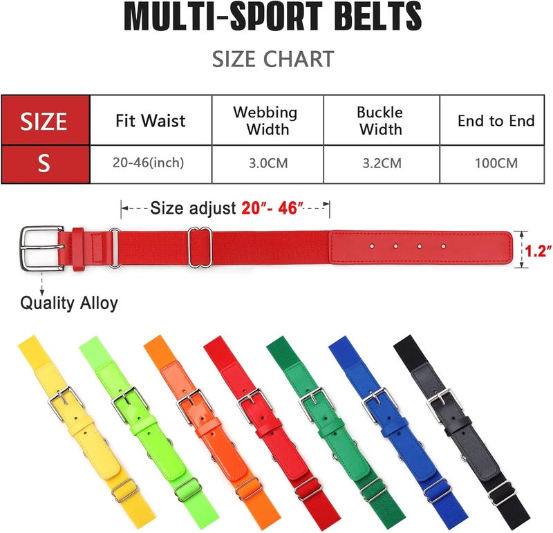 UnFader Elastic Baseball Softball Belt for Youth Boys Girl, Size Adjustable Stretch Belt - Image 3
